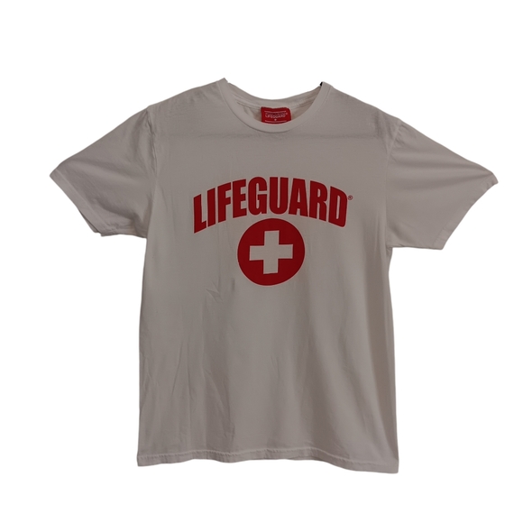 Lifeguard men's white short-sleeve graphic t-shirt size M - Picture 2 of 8